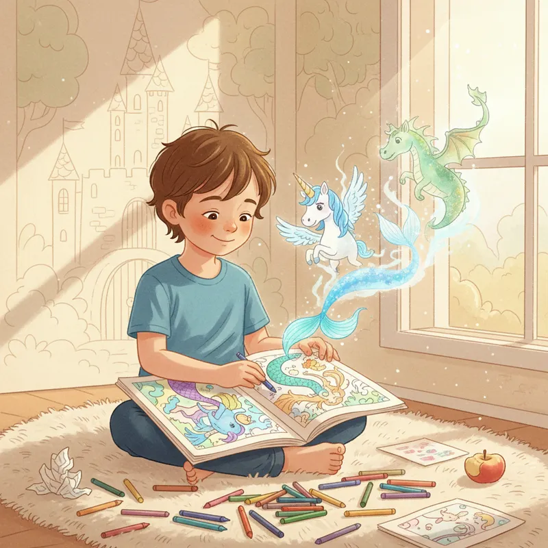 How fantasy coloring sparks imagination and problem-solving in kids