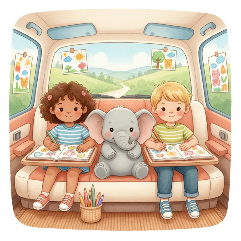 Road Trip Coloring Kit: What to Pack for Creative Travel