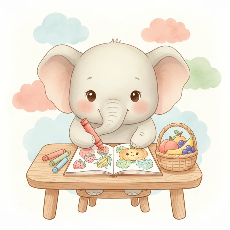 Seasonal Fruits and Vegetables: A Coloring Adventure That Teaches Without Trying