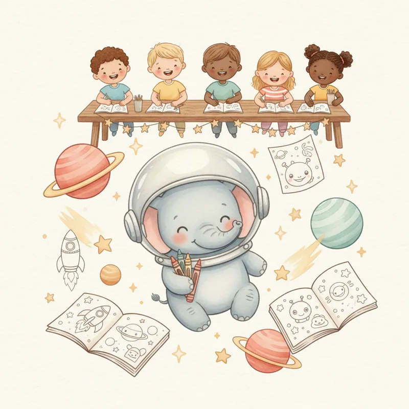 Space Birthday Party Coloring Activities That Launch Epic Fun