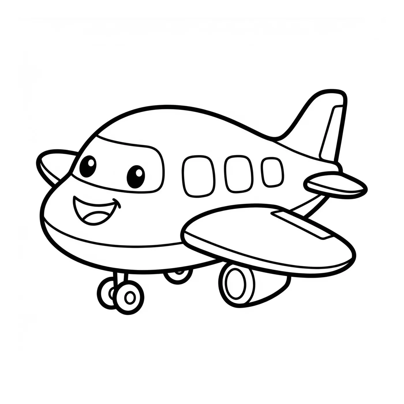 First coloring page sample from Awesome Airplanes