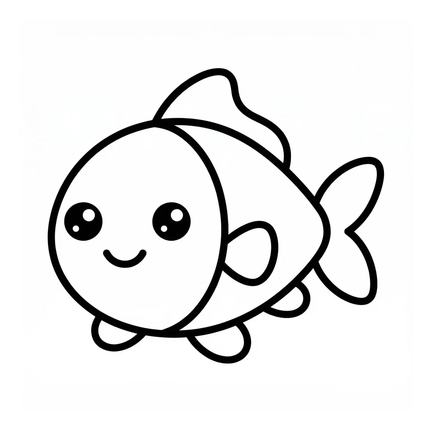 First coloring page sample from Easy Animals