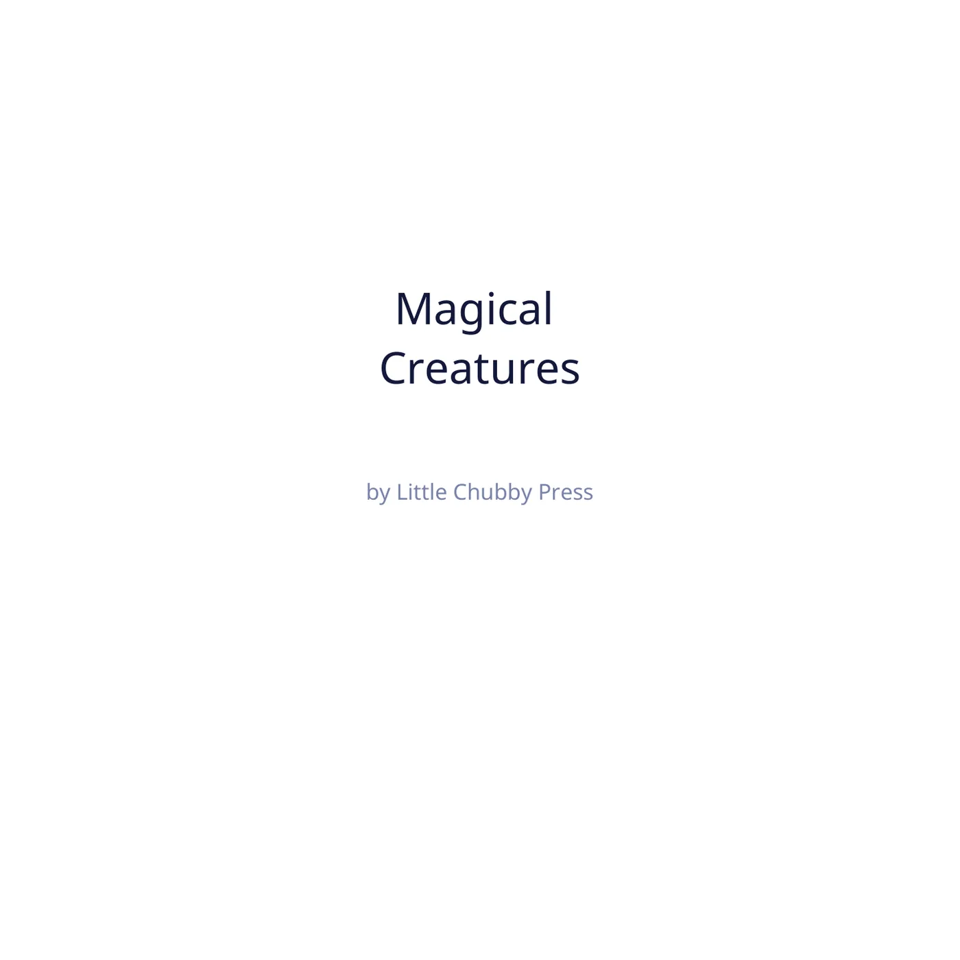 Magical Creatures title page sample
