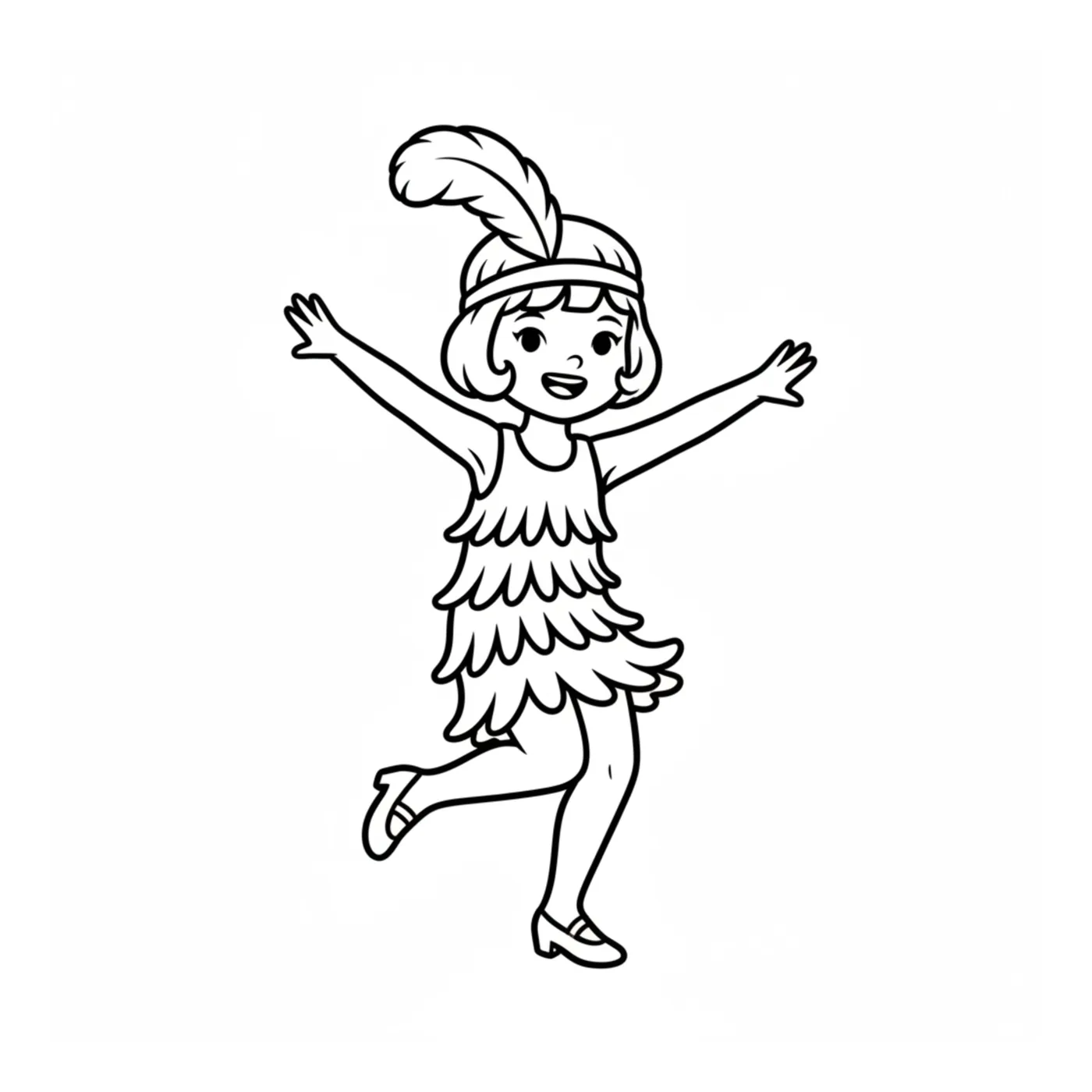 First coloring page sample from Style Time Machine