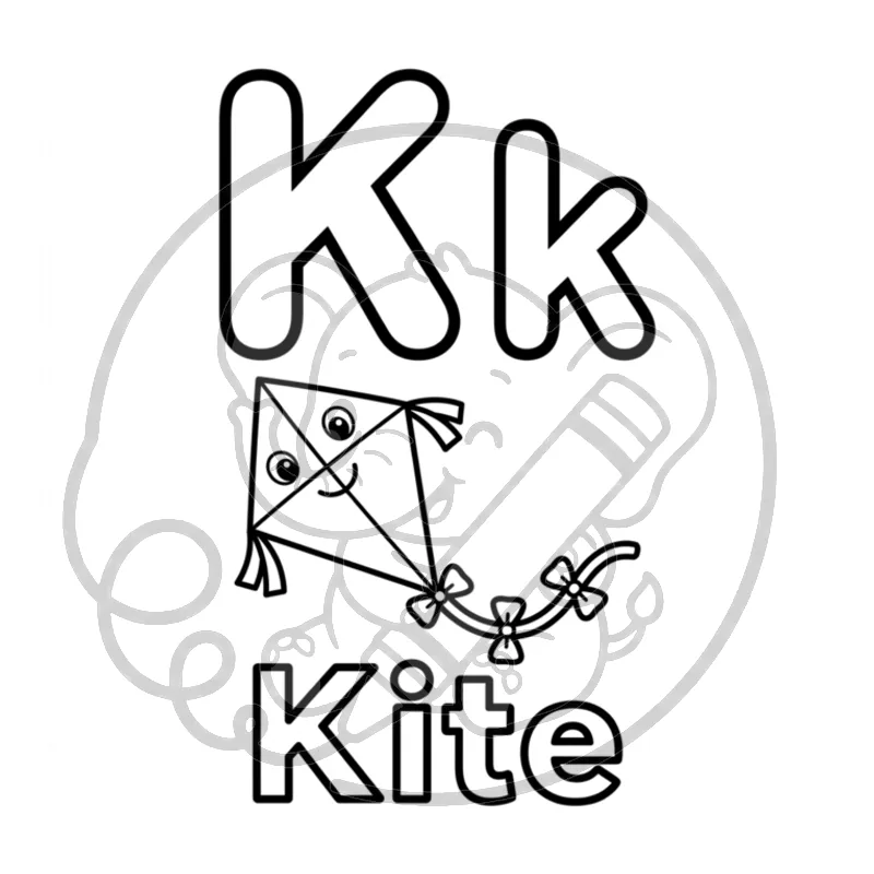 Page 1 of Alphabet Coloring Book (watermarked preview)