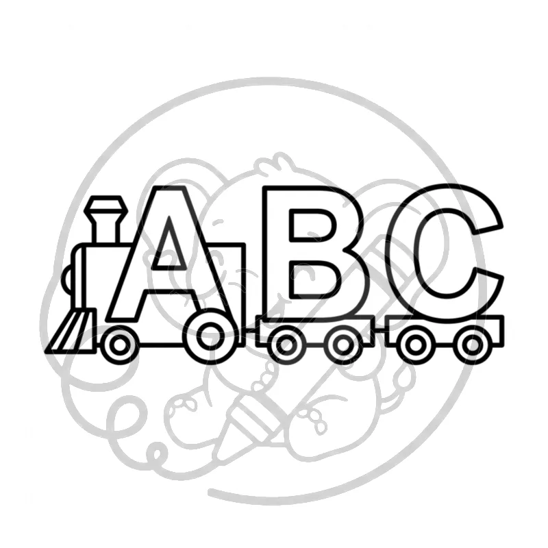 Page 3 of Alphabet Coloring Book (watermarked preview)
