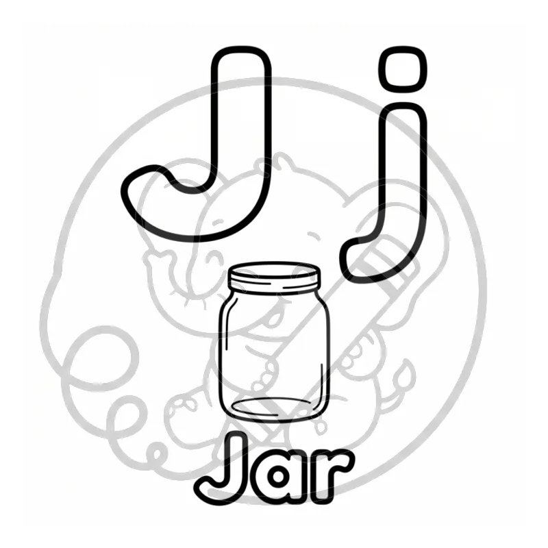 Page 5 of Alphabet Coloring Book (watermarked preview)