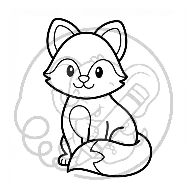 Page 3 of Easy Animals Coloring Book (watermarked preview)